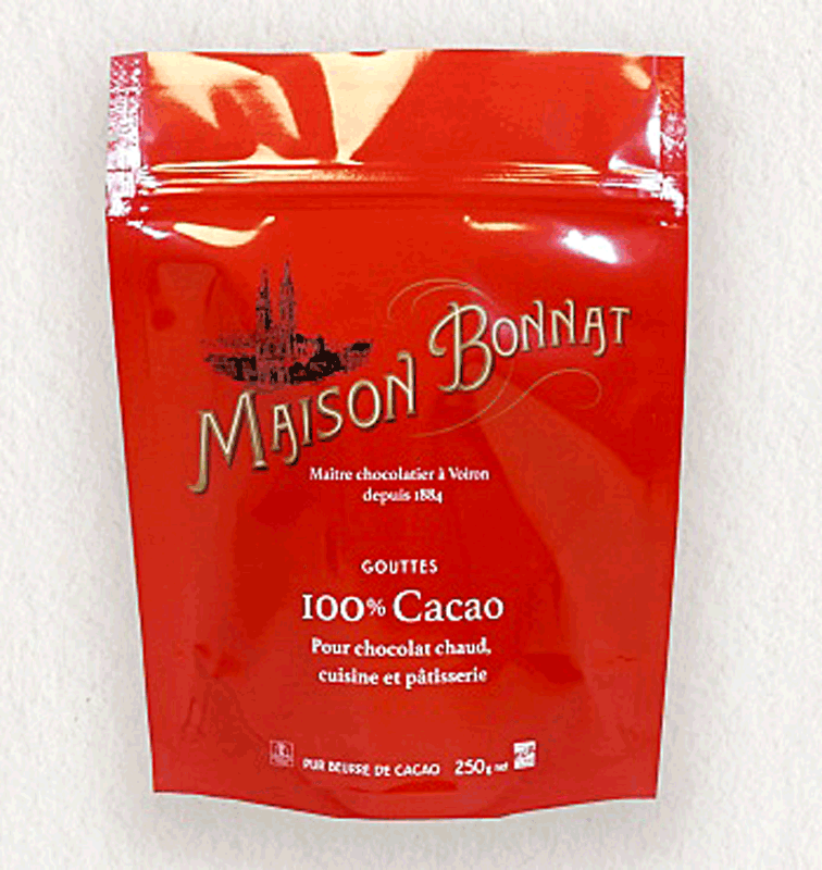 Bonnat Trinkschokolade Gouttes 100%