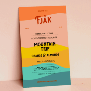 Fjak Milchschokolade 50% Fjelltur Appelsin & Mandler