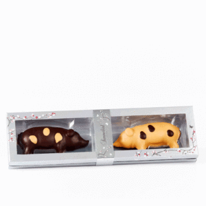 Summerbird Bio-Marzipan mit dunkler und Amber-Schokolade - Julegrise