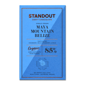 Standout Chocolate dunkle Bio-Schokolade Belize Maya Mountain 85%