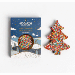 Hogarth Milchschokolade Weihnachtsbaum mit Zuckerstreuseln