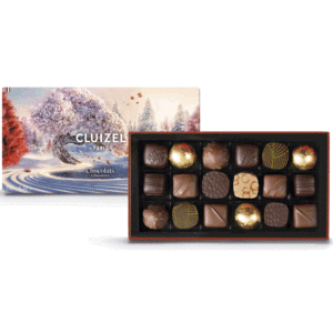 Cluizel Pralinenpackung Coffret Noir & Lait 'Wintermärchen" 195g