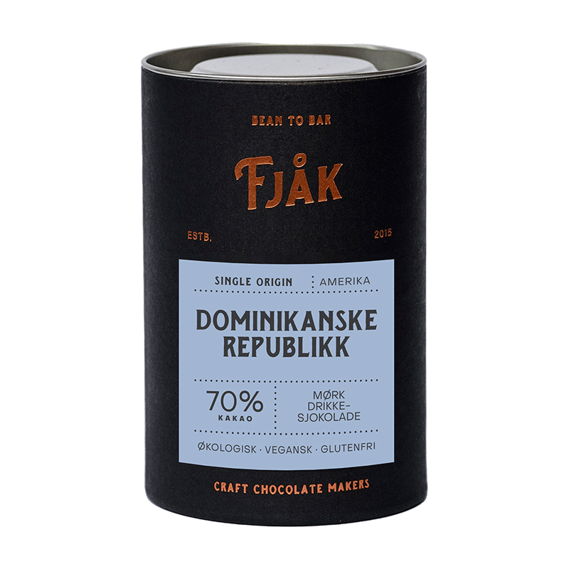 Fjak Dunkle Bio-Trinkschokolade Dominican Republic 70%