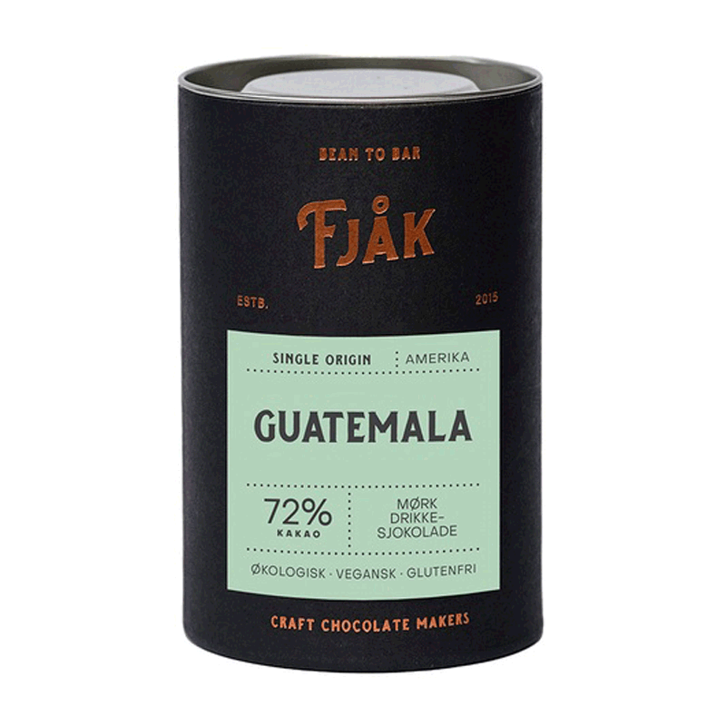 Fjak Dunkle Bio-Trinkschokolade Guatemala 72%