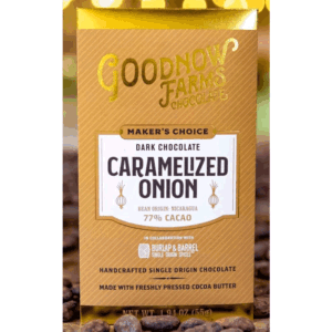 Goodnow Farms Dunkle Schokolade Caramelized Onion 77%