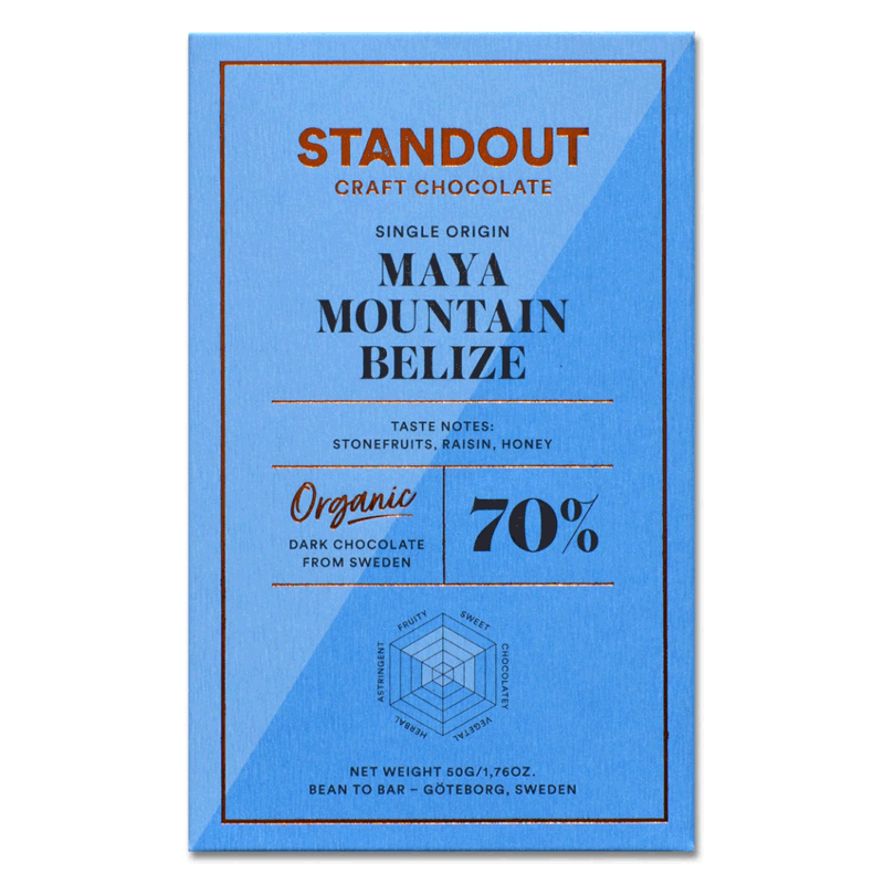Standout Chocolate dunkle Schokolade Belize Maya Mountain 70%