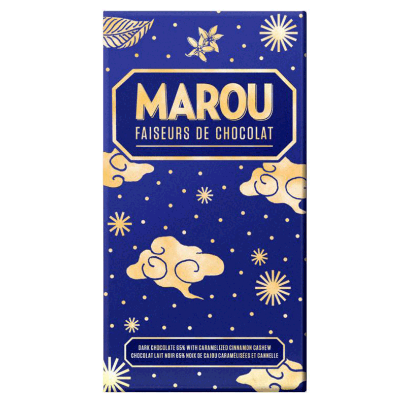 Marou Caramelised Cinnamon & Cashew 65% – Christmas Edition