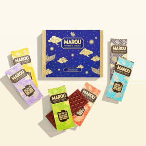 Alternative view of Marou Dunkle Schokolade Weihnachtsbox 6 Single Origin Vietnam