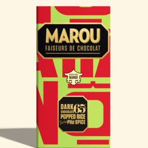 Marou Hanoi Dark Chocolate 65% Popped Rice with Phở Spices