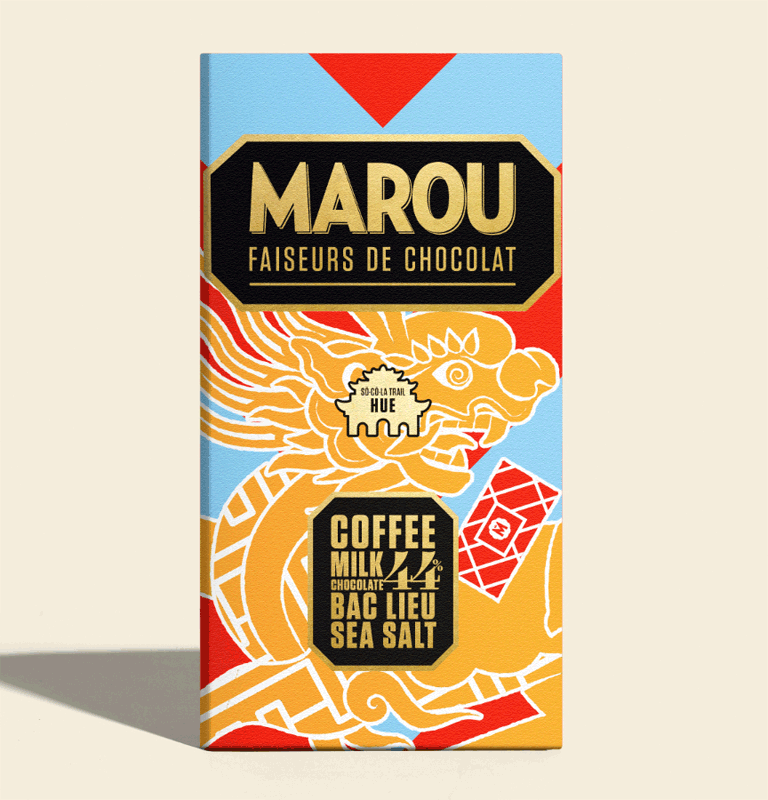 Marou Hue Coffee Milk Chocolate 44% Sea Salt