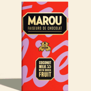 Marou Saigon Coconut Milk Chocolate 55% with Dried Fruit