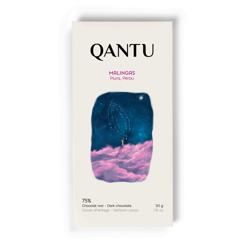 Qantu Dunkle Schokolade Malingas Piura, Perou 75%